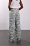 Gray Patterned Trousers 19153 - 5