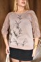 Embroidered Glitter Cotton Mercerized Sweater - 8