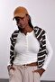Ecru Snap Fastener Long Sleeve T-Shirt 2680 - 2