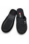 Men's House Slippers Black Winter Warm Lined Non-Slip Sole Comfortable Soft Indoor Slippers - 3