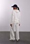 Ecru Hooded Tracksuit Set - 6