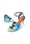 Sun Wave 100% Leather Luxury Design Women's Sandals - 5