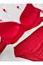 Jacquard Patterned Women's Bra Panty Set - Supported / Covered Bra Set, Set of 2 - 3