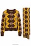 Mustard Scarf Knitwear Cardigan - 4