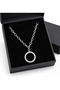 Men's Black Detailed Round End Roman Numeral Chain Necklace - 3