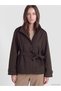 I Dik Roba Collar Belted Loose Fit Women's Trench Coat from Freezen Store