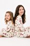 Girl's Christmas Themed Bowknot Long Sleeve Pajama Set - 7