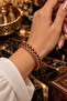 Men's and Women's Copper Bracelet - Herringbone Model Handcrafted Copper Bracelet Oxidized Model - 6