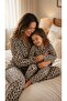 Leopard Print Mother-Daughter Matching Suede Fabric Pajama Set (the Price Is for One Item)
