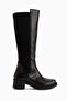 Cora Black Heeled Women's Boots