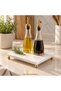 Footed Marble Presentation Tray and Oil Dish Base – 25X15 cm Rectangular Marble Tray