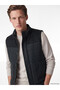 Esvab • Modern & Distinctive Standard Fit Stand Collar Embroidered Men's Puffer Vest - 3