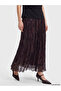 Alita City Lcw Studio Purple Chiffon Patterned Midi Women's Skirt with a Difference - 3