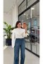 Pompom Scalloped Knitwear Ecru - 2