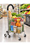 Foldable Stair-Climbing Shopping Trolley with Metal Basket, Triple-Wheel Design & Comfortable Handle – Portable Grocery Cart - 2