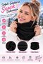 Neck Warmer Women's Plush Winter Thick Stylish Welsoft Neck Collar Scarf Windproof Wide Stretchy Soft Textured Cold-Proof Neck Warmer