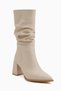 Marcie Beige Women's Bellows Boots - 2