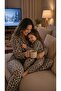 Leopard Print Mother-Daughter Matching Suede Fabric Pajama Set (the Price Is for One Item) - 5