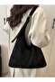 Fashionable Oversized Women's Tote Shoulder Bag, High-Quality Design Suede Women's Bag - 2