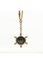 5 Pieces Brass Compass Keychain – Compact Metal Accessory, Travel and Daily Use, 12 Cm, Keychain Compass - 2