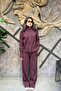 Double Zippered Cardigan Elastic Waist Pants Knitwear Set Sun543 - 4