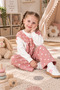 Girl's Polka Dot Wide-Leg Pants Cotton Sweatshirt Set 2-3-4-5 Years Old Pink - Purple - 2