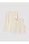 Esvab • Modern & Distinctive Girls' Zero Roba Collar 2-Piece Knitwear Sweater and T-Shirt