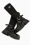 Jaylee Black Buckle Thick Sole Women's Boots - 7
