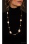 Women's Gold Color Baroque Pearl Detailed Long Chain Necklace – Elegant and Stylish Design - 2