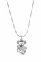 Steel Animal Figured Heart Stone Necklace - Stylish and Durable Women's Jewelry