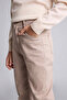 Straight Leg Gabardine Beige Boys' Trousers U3254A6/Bg716 - 5