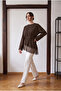 Women's Lace Detailed Belted Modal Tunic - 2