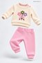 Baby Girl Set with Floral Appliques and Bow Detail, 2-Piece Top and Bottom Set, Seasonal, 6 9 12 18 24 Months - 5