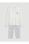 Embroidered Girls' Pajama Set (W6) - 2