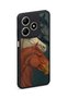 Realme C61 Compatible Baroque Horse Patterned Camera Protected Shockproof Case - 4