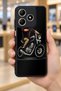 حافظة مقاومة للصدمات متوافقة مع Realme C61 ومرسومة بنمط كلاسيكي لراكبي الدراجات النارية مع حماية للكاميرا - 6
