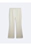 Regular Fit Belted White Trousers - 4