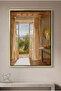 Rustic Tuscan Villa Nature Wall Art | Portrait Framed Canvas Print | Luxury Modern Botanical Decor for Living Room