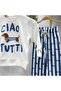 Boy's Dog Print Detailed Non-Stitched Cotton Suit - 4