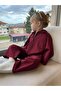 Unisex Bordo Zippered Jacket and Pants Set - 2
