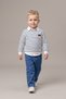 Baby Boy Stylish Combination Set - 3-Piece Set Sweater Linen Shirt Denim Trousers 1-4 Years Old Wedding Eid Daily Wear