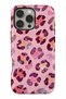 iPhone 16 Pro Compatible - Pink Little Leopard, Double Layer Cover, Glossy Surface Protective Case