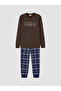 Rmz Gi̇yi̇m Farkiyla Zero Roba Collar Boys' Pajama Set