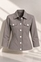 Button Detailed Lycra Women's Jacket - 4