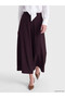 LCW Modest Plum Solid Loose & Oversized Wide-Leg Women's Pants, Featuring the ALITA CITY Touch - 2