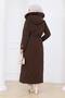 Women's Waist-Tie Nova Fabric Coat - 4