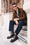 Ranger Men's Brown Oversize Suede Leather Jacket 26Wgd661710 - 7