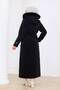 Women's Waist-Tie Nova Fabric Coat - 5