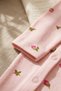 Tiny Rose Patterned Salmon 100% Cotton Baby Girl Romper 3-6-9 Months - 4