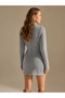 Women's knit short dress - 3